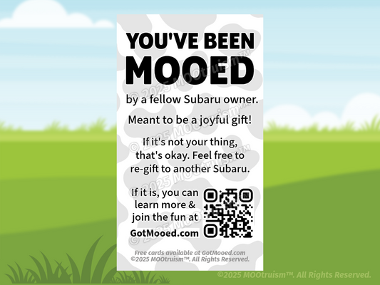 Digital You've Been Mooed Mooing Card Image