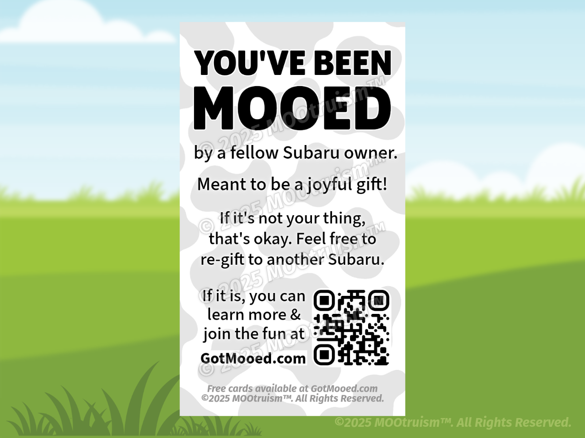 Digital You've Been Mooed Mooing Card Image